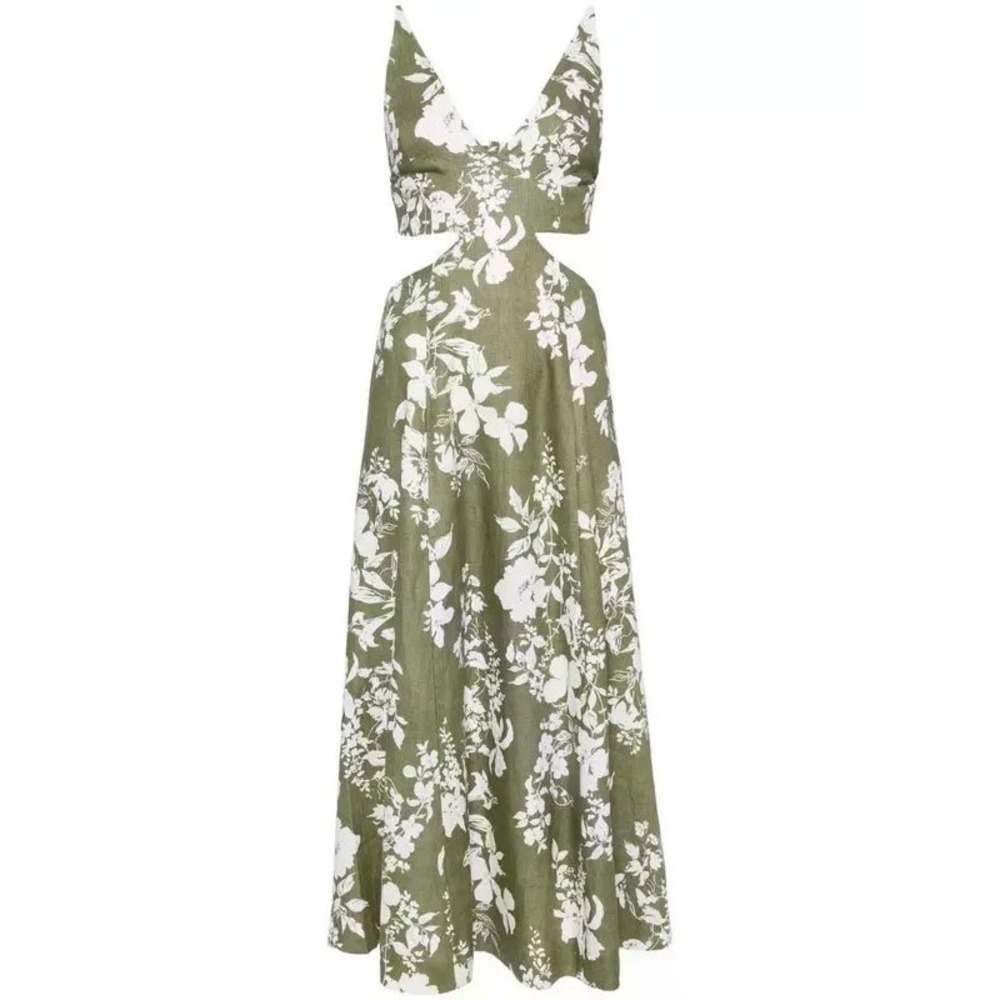 Reformation Samara Floral Print Dress
